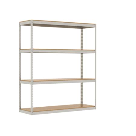 Borroughs Pebble Rivet-Span Channel Rivet Bulk Storage 4 Beam Levels Extra Shelf BL7230CH-F604